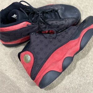 Retro 2012 Jordan 13s  Black and Red High-Top Sneakers